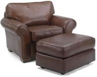 Vail Leather Chair and Ottoman 3305-10-08 from Flexsteel furniture