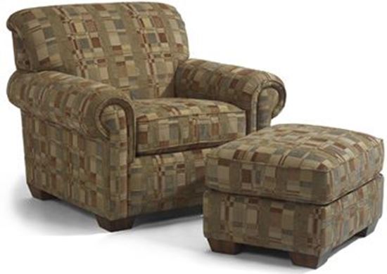 Main Street Chair & Ottoman 5988-10-08 from Flexsteel furniture