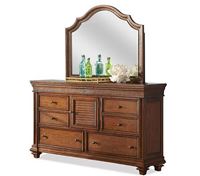 Picture of Windward Bay Door Dresser and Arch Mirror