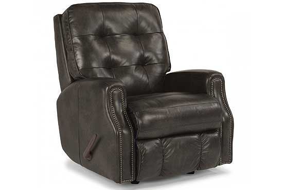 Devon Swivel Gliding Leather Recliner 3881-53 by Flexsteel