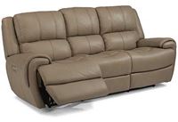 Nance Reclining Leather Sofa with Power Headrests (1179-62PH) by Flexsteel furniture