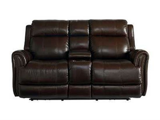 Club Level Marquee Leather Power Reclining Loveseat - 3703-P42