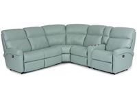 Davis Leather Reclining Sectional (3902-SECT) by Flexsteel furniture