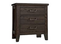 Passageways 3-drawer Nightstand with a Charleston Brown finish