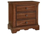 Heritage 3-Drawer Night Stand (110-227) with an Amish Cherry finish from Artisan & Post