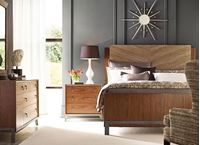 AD Modern Synergy Bedroom Collection with Chevron Panel Bed by American drew furniture