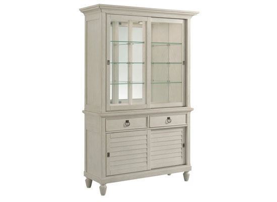 AMERICAN DREW, GRAND BAY, HAYSTACK DISPLAY CABINET - COMPLETE -  016-850R
