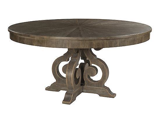 AMERICAN DREW EMPORIUM ELLSWORTH ROUND DINING TABLE - COMPLETE - 012-701R