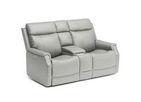 Easton Power Reclining Loveseat with Console and Power Headrests and Lumbar - 1520-64PH Flexsteel Furniture