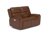 Ellis Power Reclining Loveseat with Power Headrests - 1844-60PH by Flexsteel Furniture