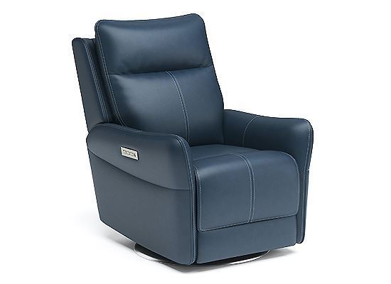 Spin Swivel Power Recliner with Power Headrest and Lumbar - 1504-52PH by Flexsteel Furniture 