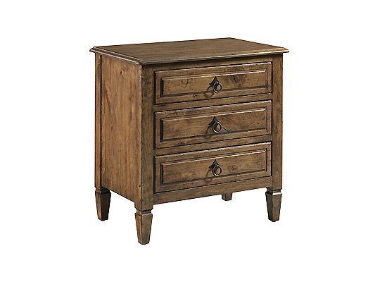 KINCAID LLOYDS THREE DRAWER NIGHTSTAND - ANSLEY COLLECTION - ITEM #024-420