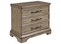 Pulaski Furniture Bedroom Garrison Cove Nightstand with Storage Drawers and USB port - P330140