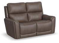 Flexsteel - Carter Power Reclining Loveseat with Power Headrests and Lumbar - 1587-60PH