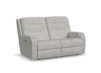 Flexsteel - Halenbeck Power Reclining Loveseat with Power Headrests & Lumbar - RF2810-60L